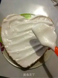 Make Heart cake step 12