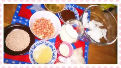 Make Snack of oatmeal nuts step 0