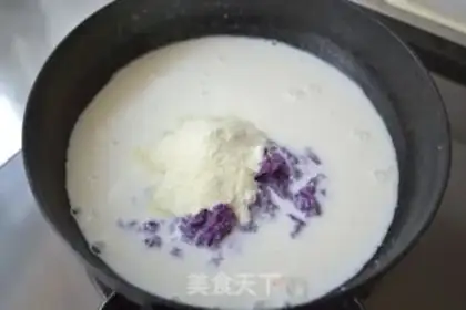 Make Purple potato ginger on milk step 5