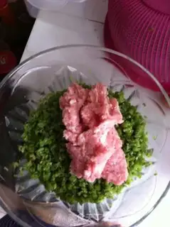 Make Pork bean bean dumplings step 8
