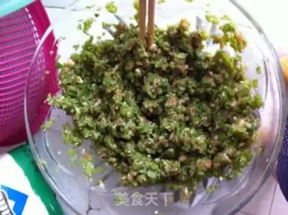 Make Pork bean bean dumplings step 11
