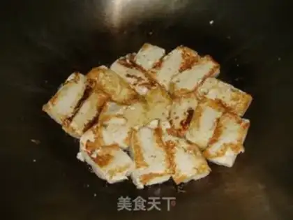 Make Poppy mushroom tofu step 1