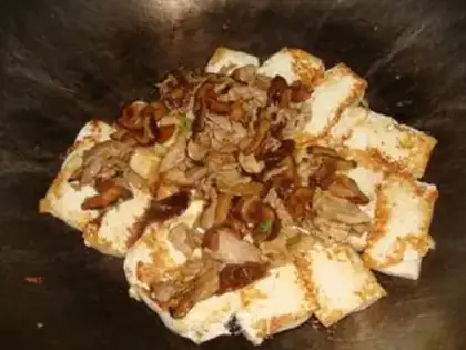 Make Poppy mushroom tofu step 6
