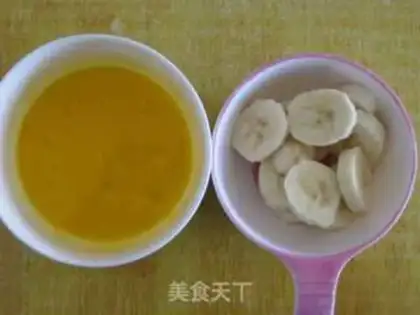 Make Banana balls step 1