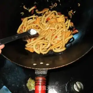 Make Scrambled rice shrimp and powdered powder step 5