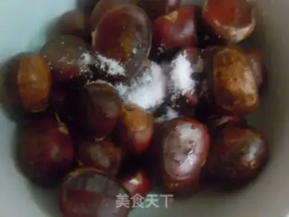 Make Honey roasted chestnuts step 2