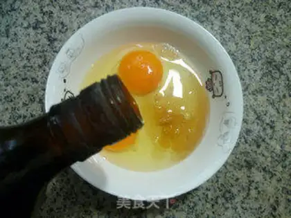 Make Eggs and soybeans step 1