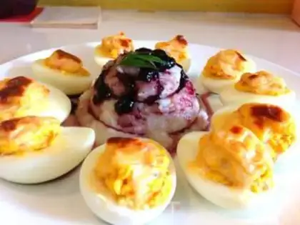 Make Eggs blueberry mashed potatoes step 13