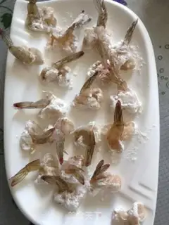 Make Butterfly almond shrimp step 2