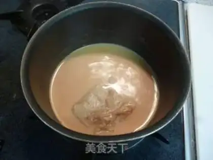 Make Ginger milk tea step 3