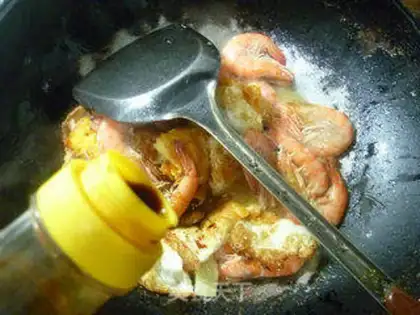 Make Shrimp with eggs step 7
