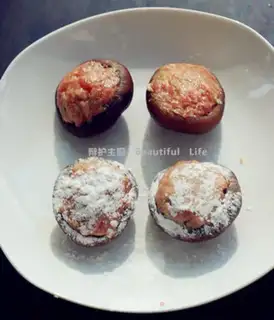 Make Japanese photos burning mushroom meat box step 5