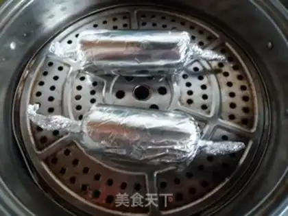 Make Salted egg, chicken leg roll step 11