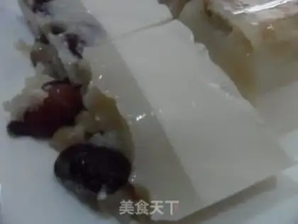 Make Coconut bean cake step 3