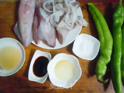 Make Blue pepper squid step 0