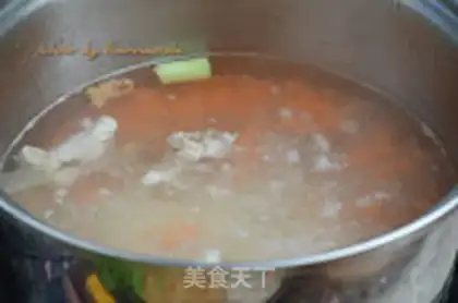 Make Carrot meat porridge step 4