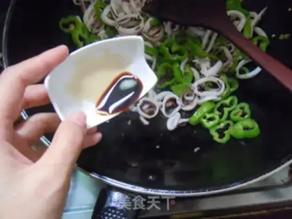 Make Blue pepper squid step 8