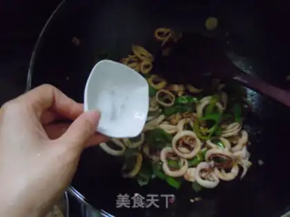 Make Blue pepper squid step 9