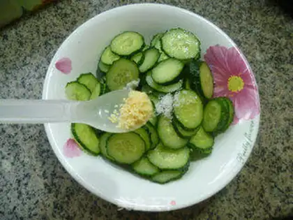 Make Sour chicken with cucumbers step 7