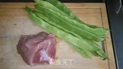 Make Sword bean fried meat step 0