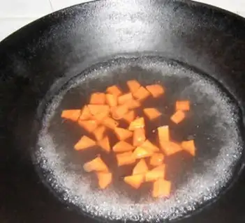 Make cucumber with almonds step 1