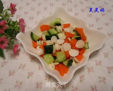 Make cucumber with almonds step 4