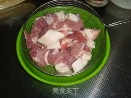 Make Red meat stew, tofu step 1