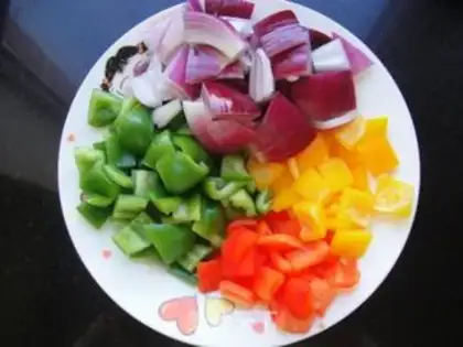 Make Five-coloured chicken step 7