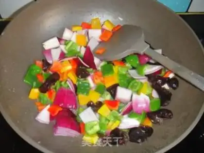 Make Five-coloured chicken step 10