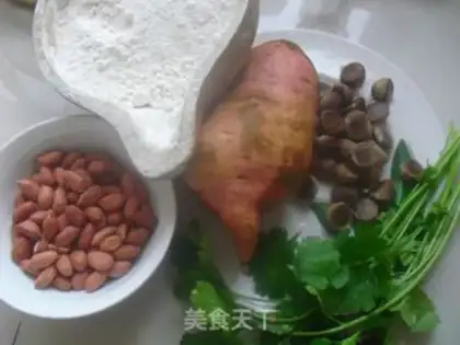 Make Potato peanut congee step 0