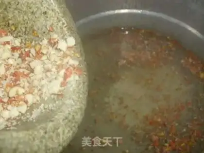 Make Potato peanut congee step 2