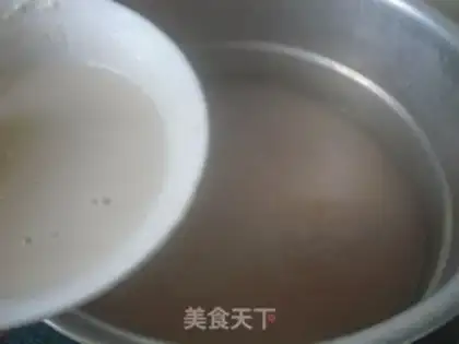 Make Potato peanut congee step 5