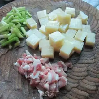 Make Cook rice tofu step 0