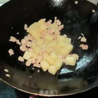 Make Cook rice tofu step 3