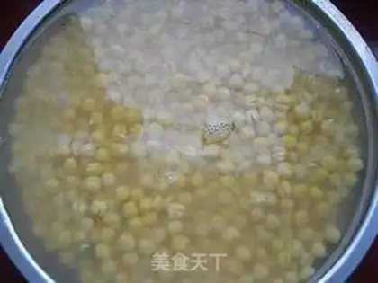 Make Black gallons of pea cake step 1