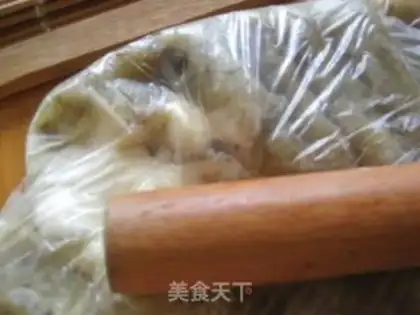 Make A melon cheese sesame ball step 2