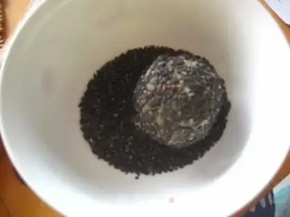 Make A melon cheese sesame ball step 7