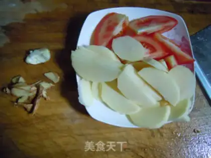 Make Potato, red cow step 1