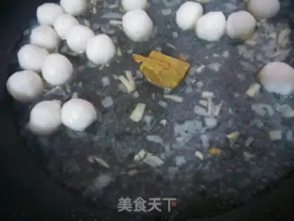 Make Curry fishballs step 5