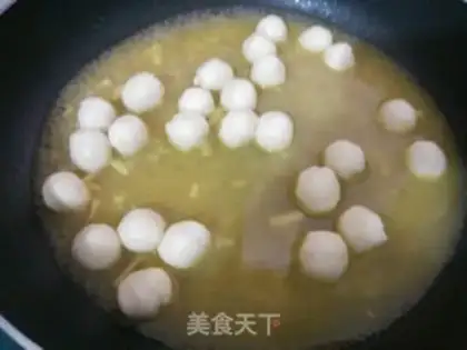 Make Curry fishballs step 6