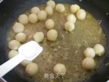 Make Curry fishballs step 8