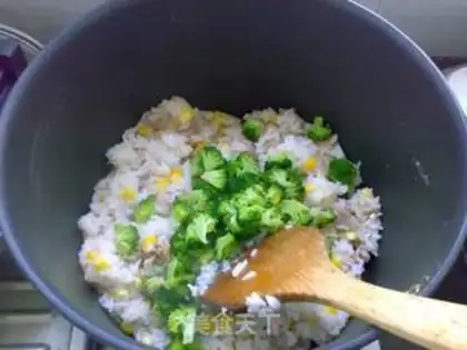 Make Peach chicken rice step 7