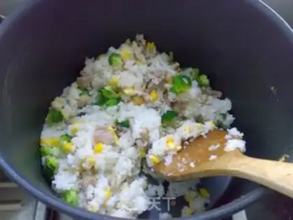 Make Peach chicken rice step 8