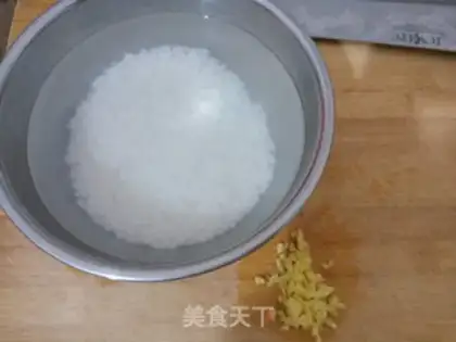 Make Corn egg porridge step 1