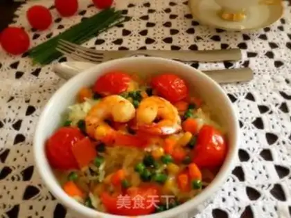 Make Cheese and vegetables for shrimp step 6