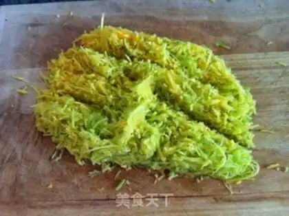 Make Egg melon tacos step 1