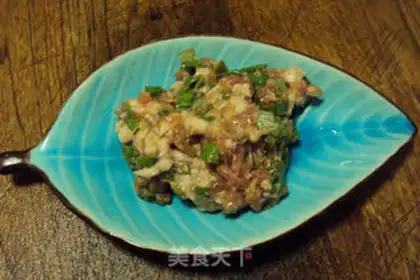 Make Squeeze meat and tofu step 1