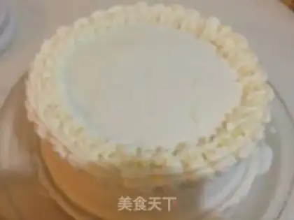 Make Fruit decorated cake step 12
