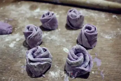 Make Purple roses step 5