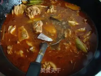 Make Red lamb hotpot step 4